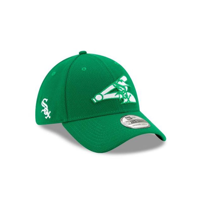 MLB Chicago White Sox St Patricks Day 39Thirty Stretch Fit (JSS0913) - Green New Era Caps